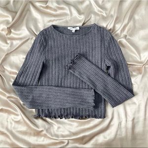 charcoal ribbed top